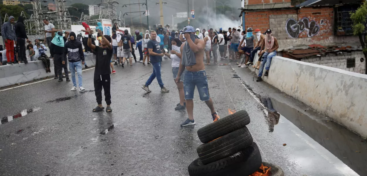 Protestos contra Maduro em Caracas