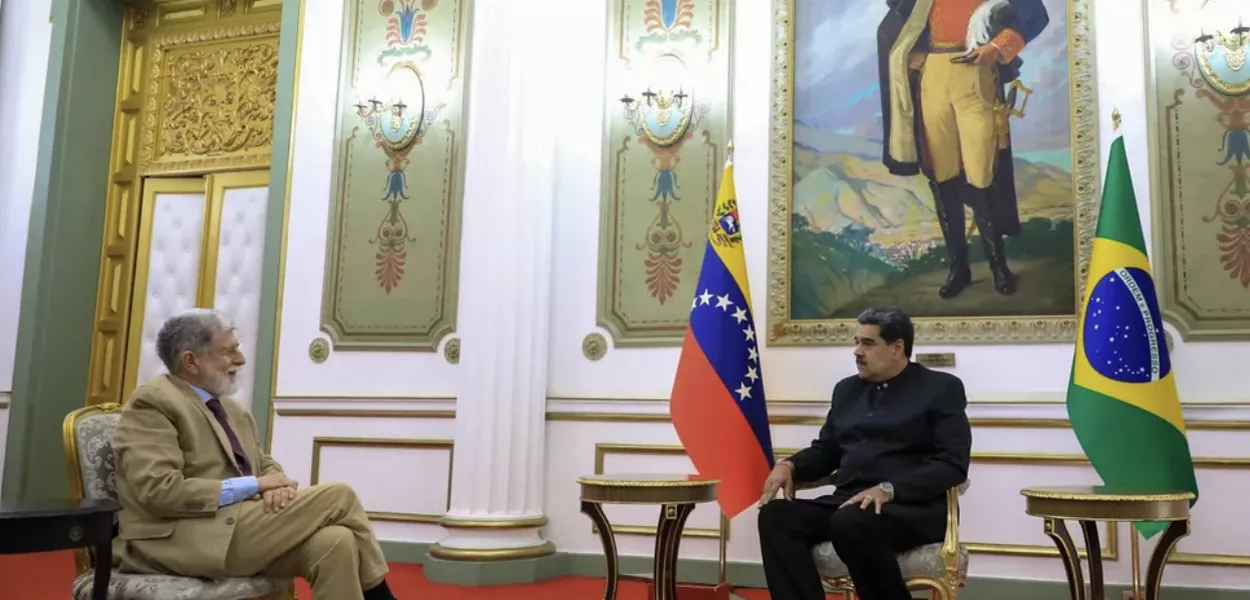 Celso Amorim e Nicolás Maduro