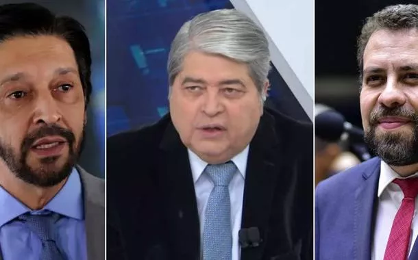 Ricardo Nunes, José Luiz Datena e Guilherme Boulos