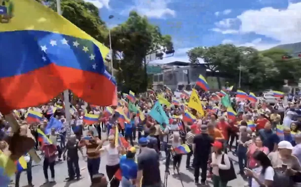 Ato chavista em Caracas
