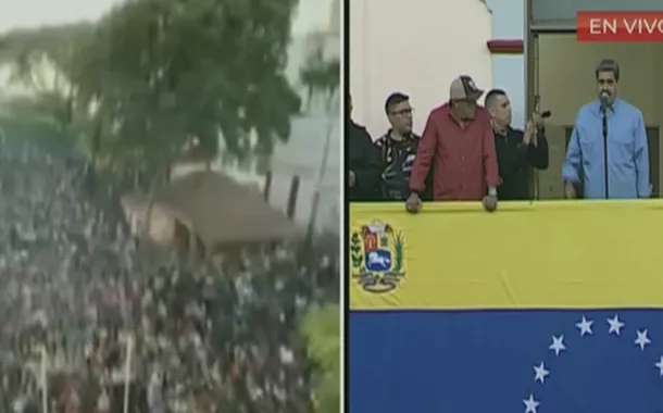 A apoiadores, Maduro desafia Edmundo Gonzalez e diz que não sairá do Palácio Miraflores
