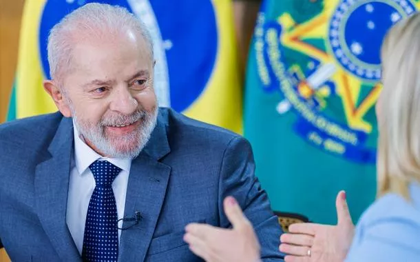 Presidente da República, Luiz Inácio Lula da Silva, durante entrevista à TV Centro América, no Palácio do Planalto