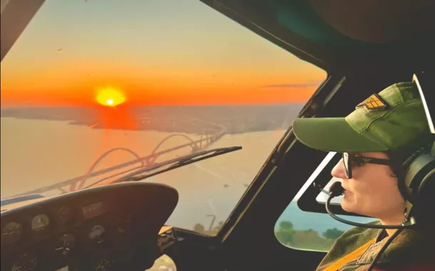 Karina Lima Braziellas, primeira piloto de helicóptero da PF