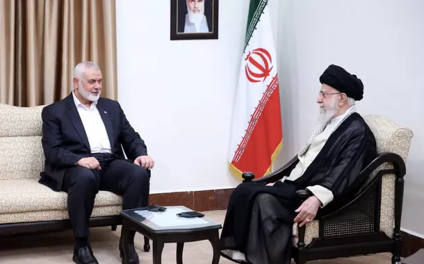 Ismail Raniyeh e Aiatolá Khamenei