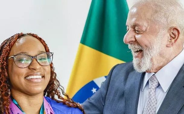 Rebeca Andrade e Lula