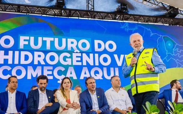 Presidente da República, Luiz Inácio Lula da Silva,  no Porto do Pecém. Caucaia - CE