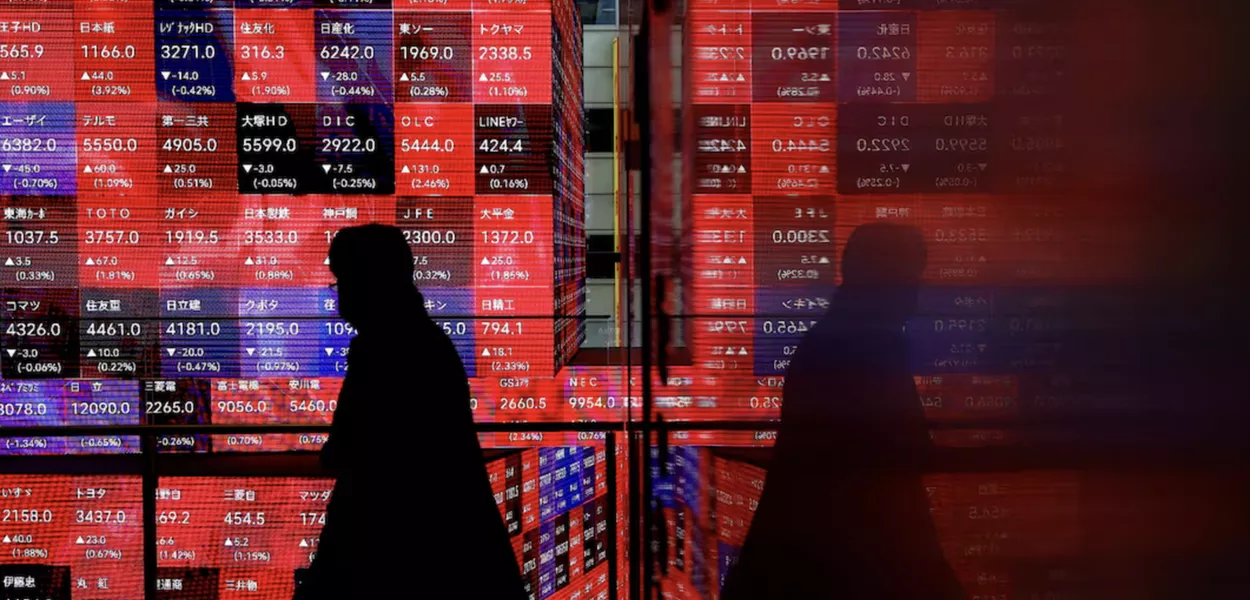 Cotações de ações do Índice Nikkei no Japão