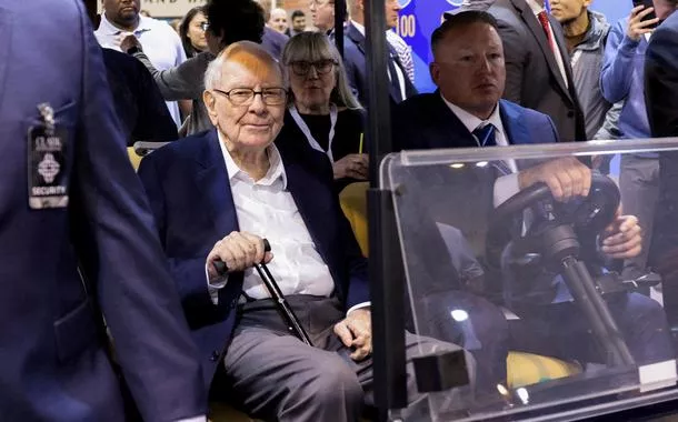 Chairman da Berkshire Hathaway, Warren Buffett, durante encontro anual da companhiapix bet bolãoOmaha, nos Estados Unidos
03/05/2024 REUTERS/Scott Morgan