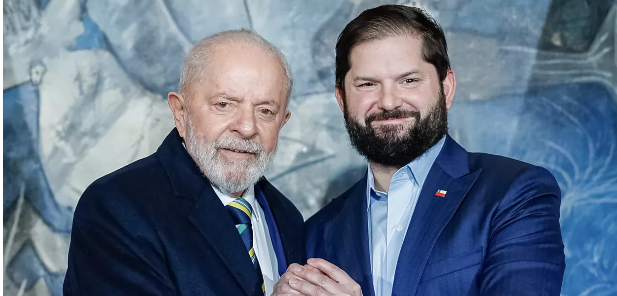 Lula e Gabriel Boric em Santiago 5/8/24
