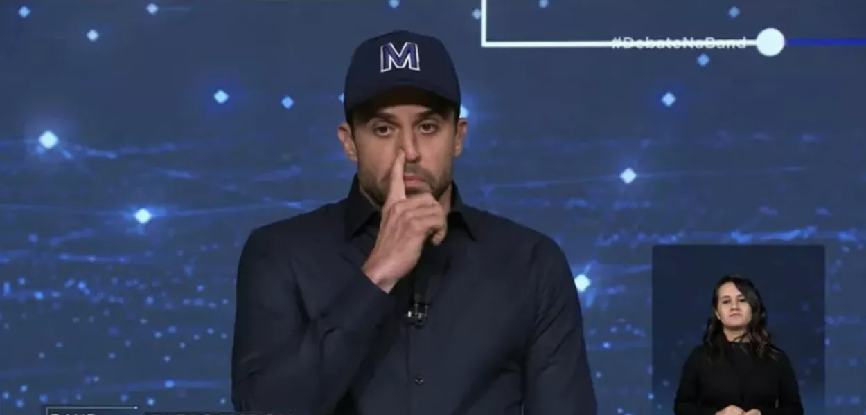 Pablo Marçal no debate da Band