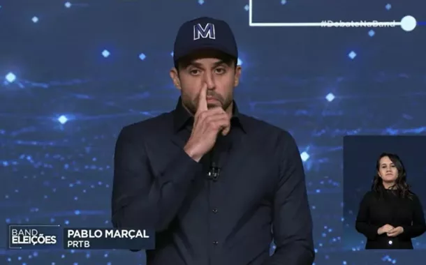 Pablo Marçal no debate da Band