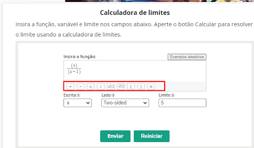 A função da calculadora de limites na matemática