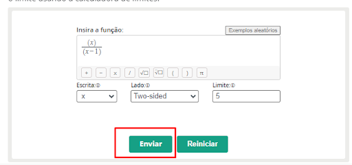 A função da calculadora de limites na matemática