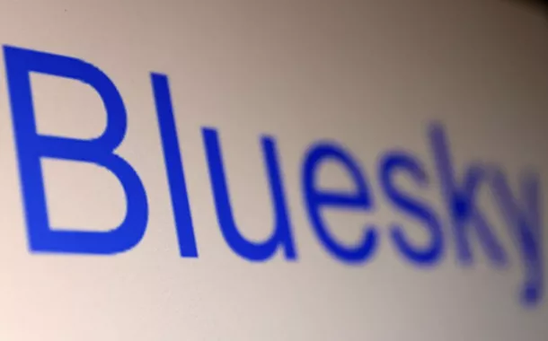 O logotipo da rede social Bluesky é visto nesta ilustração tirada em 7 de novembro de 2022