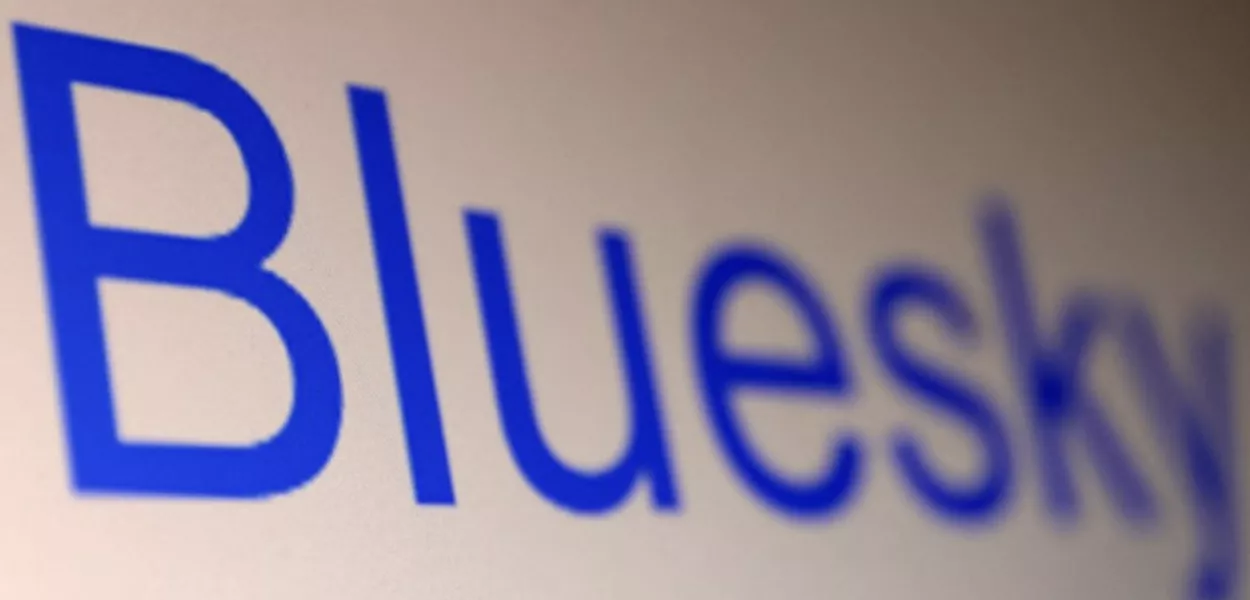 O logotipo da rede social Bluesky é visto nesta ilustração tirada em 7 de novembro de 2022