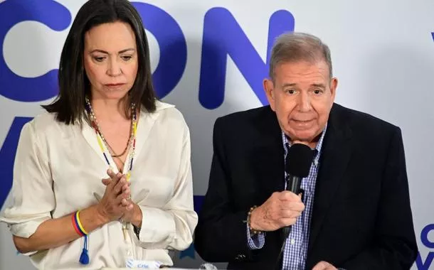 Líder da oposição venezuelana diz, na Câmara dos Deputados, em Brasília, que precisa do apoio de Lula para derrubar Maduro