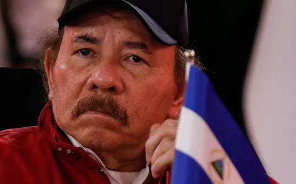 Presidente de Nicarágua, Daniel Ortega, em Caracas, Venezuela
24/4/2024 REUTERS/Leonardo Fernández Viloria/Arquivo