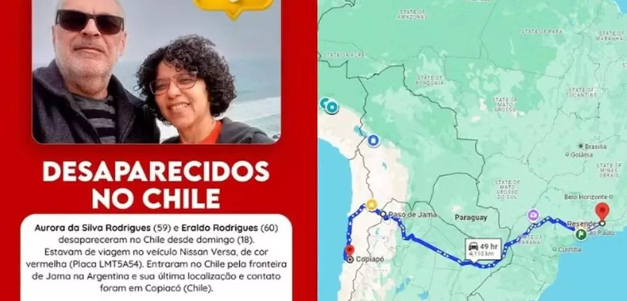 “Frio de -20ºC, racionamento de comida e o medo de não voltar para casa”, relata casal brasileiro resgatado no Chile