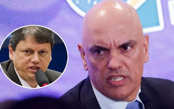 STF vê ataques de Tarcísio a Moraes como alinhadas a Bolsonaro