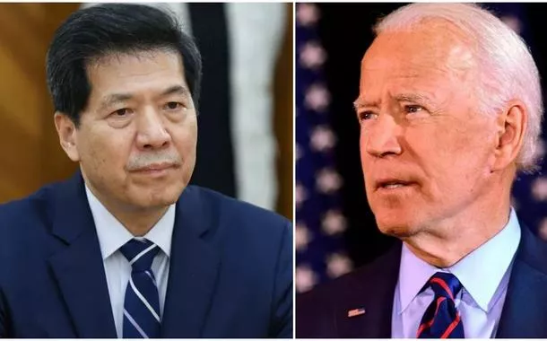 Li Hui (representante chinês para assuntos da Eurasia) e Joe Biden