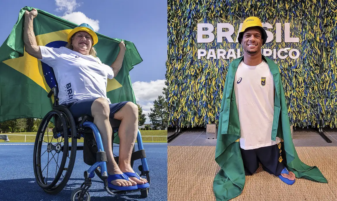 Os atuais campeões paralímpicos Beth Gomes (atletismo) e Gabriel Araújo (natação) serão os porta-bandeiras da delegação brasileira na abertura oficial dos Jogos de Paris