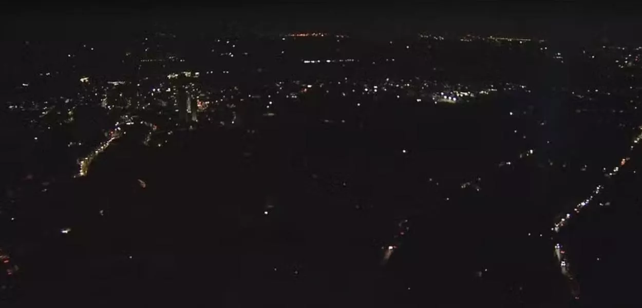 Escuridão na capital paulista