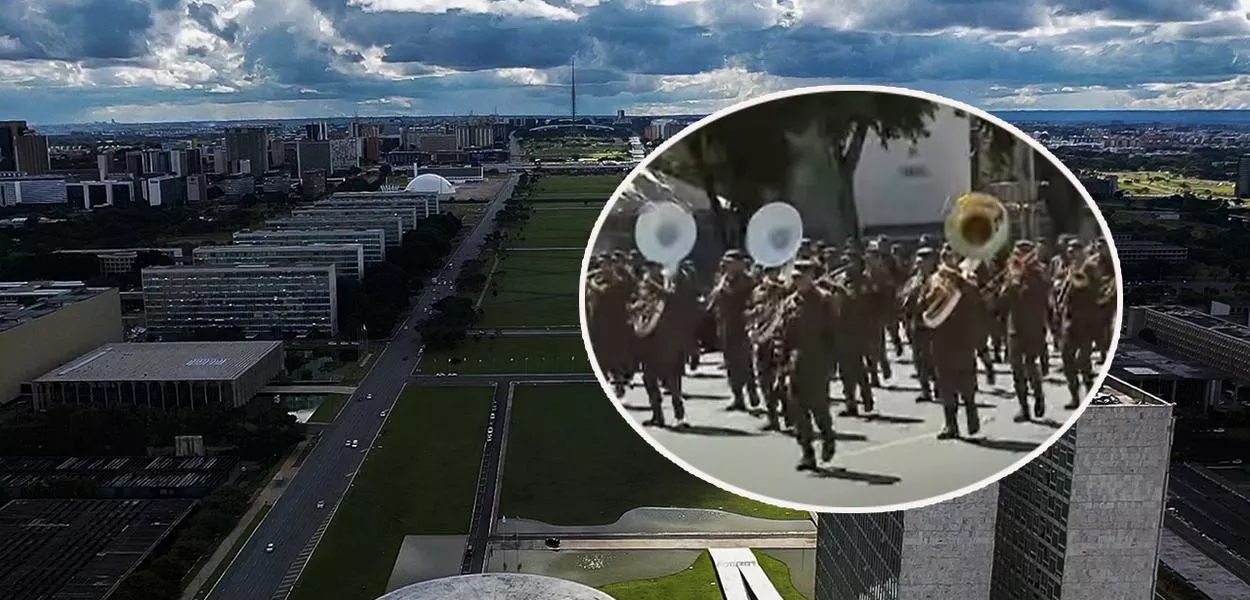 Esplanada dos Ministérios, em Brasília 
