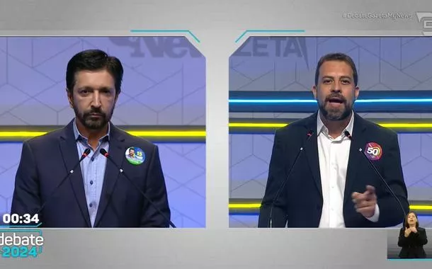 Ricardo Nunes (à esq.) e Guilherme Boulos