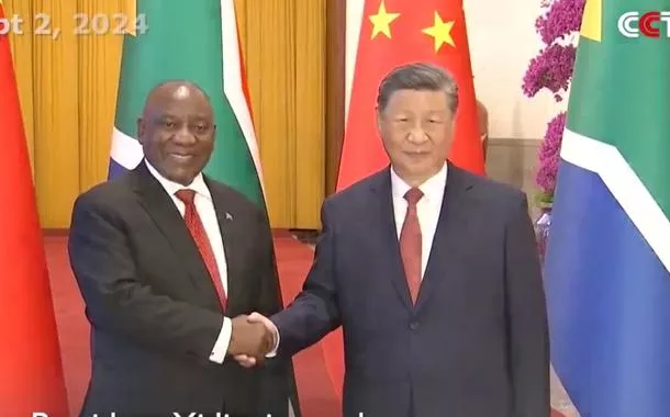 Cyril Ramaphosa e Xi Jinping