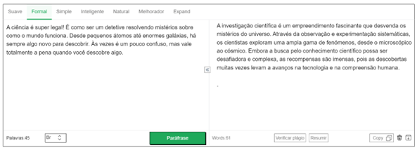 Como a ferramenta de paráfrase de IA ajuda a melhorar a experiência de escrita acadêmica?