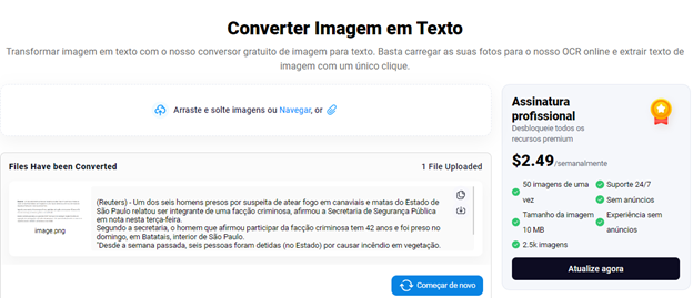 Como converter imagens rapidamente em texto editável?