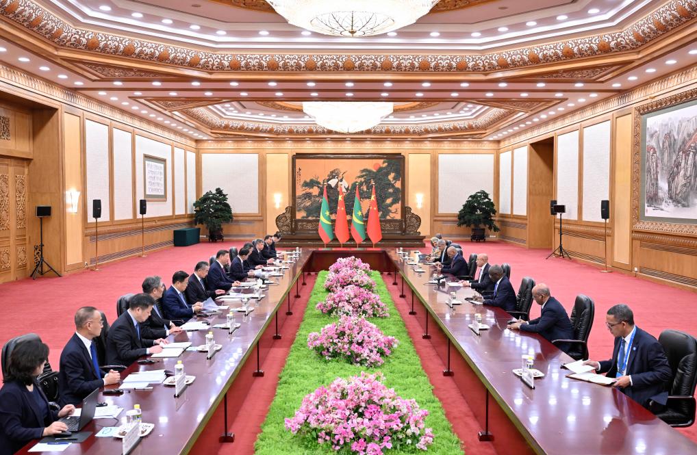 Presidentes chinês e mauritano elevam laços bilaterais