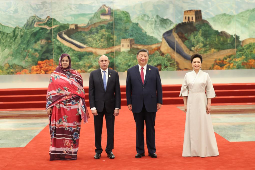 Xi Jinping e sua esposa, Peng Liyuan, realizaram um banquete para líderes africanos