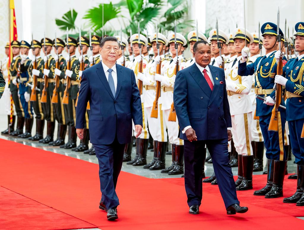 Xi mantêm conversas com presidente da República do Congo