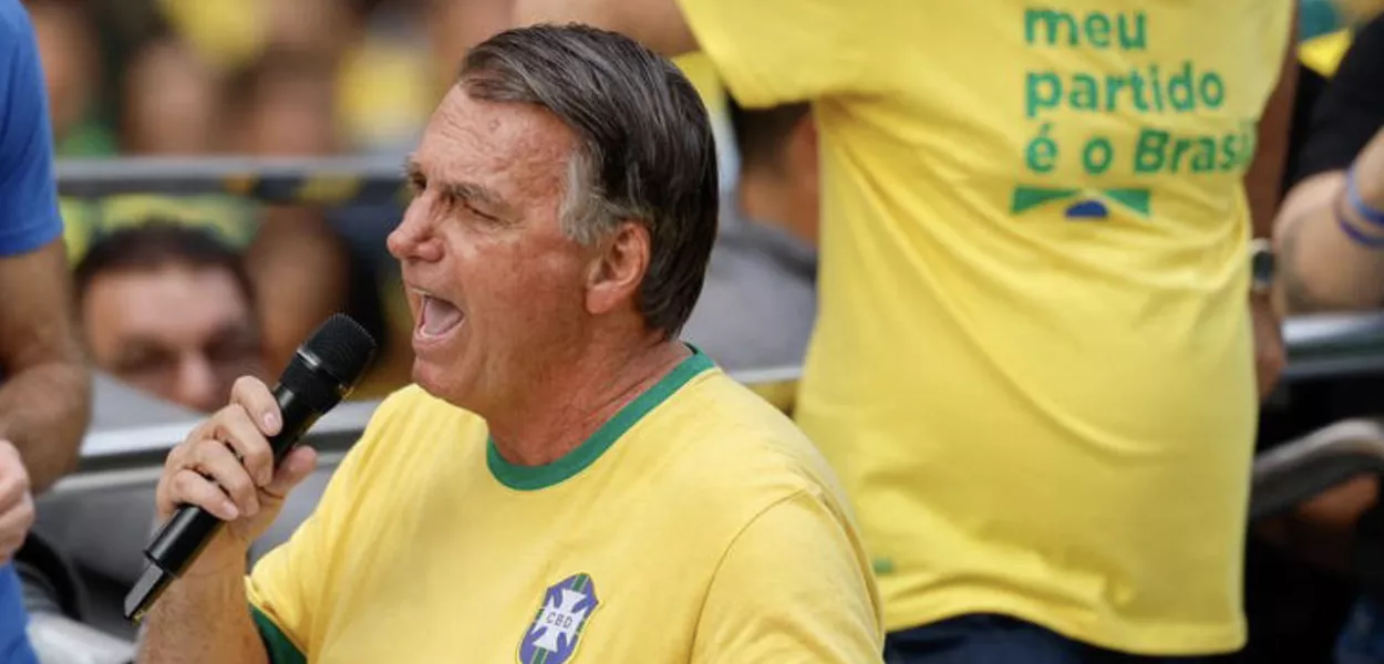 Jair Bolsonaro em ato na Avenida Paulista, São Paulo-SP, 7 de setembro de 2024