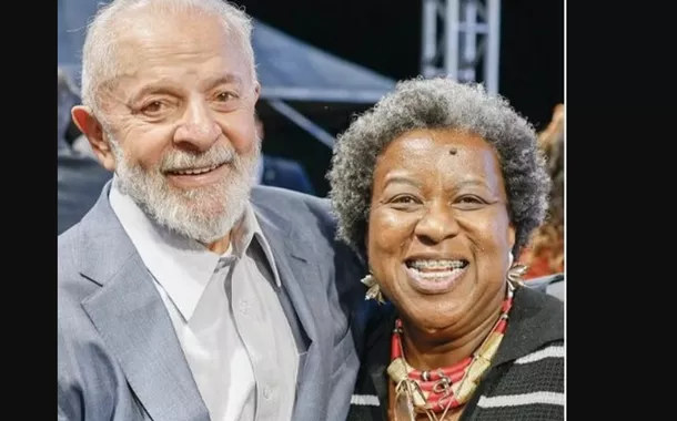 Luiz Inácio Lula da Silva e Macaé Evaristo