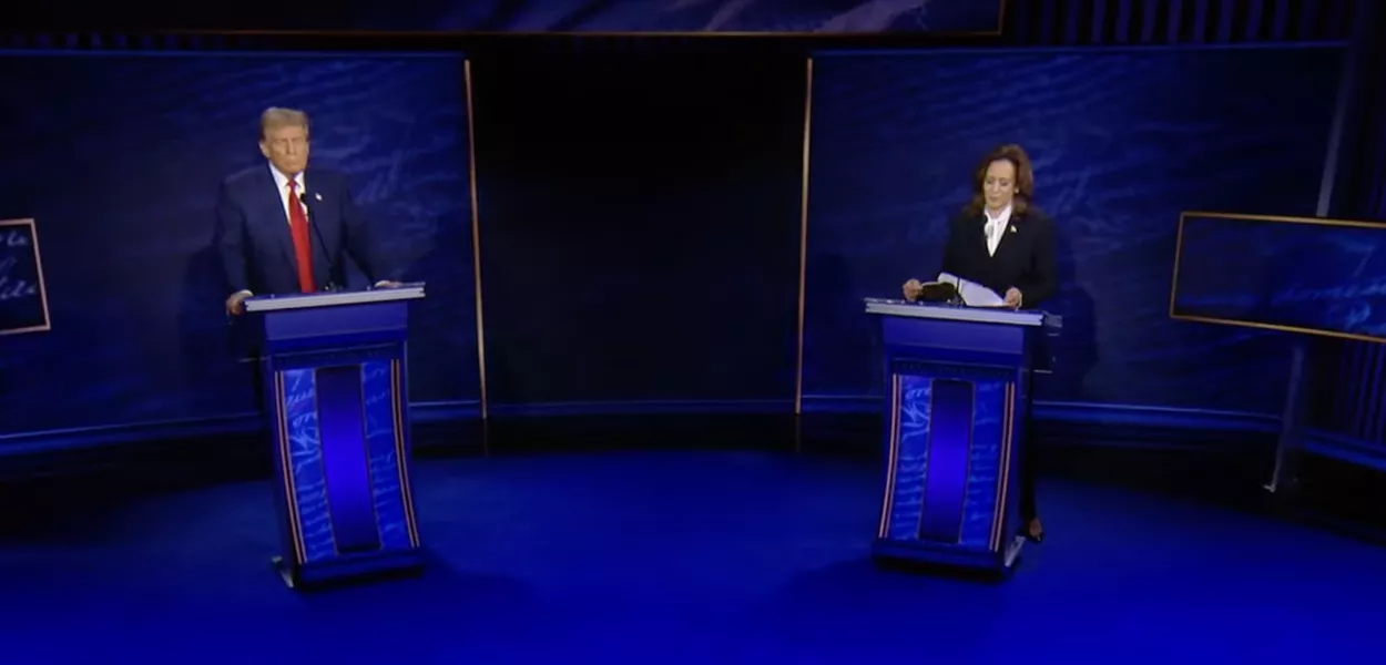 Donald Trump e Kamala Harris