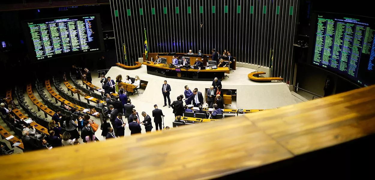 Vista geral do plenário da Câmara dos Deputados