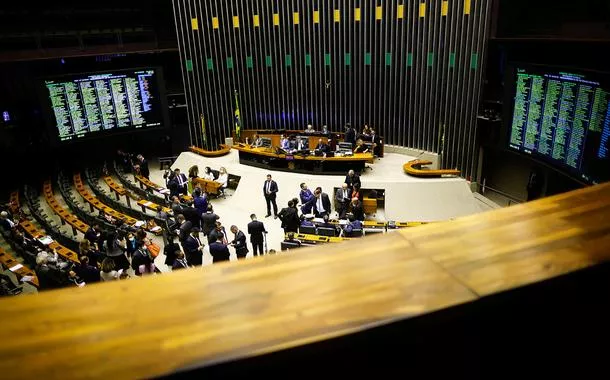 Vista geral do plenário da Câmara dos Deputados