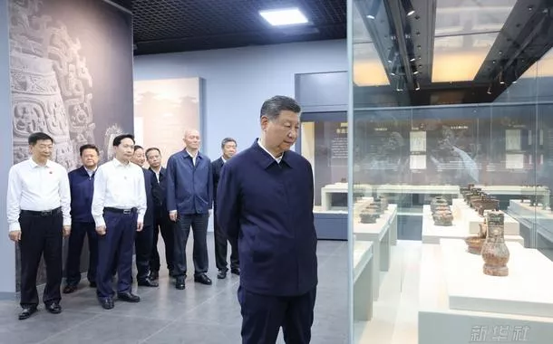 Xi Jinping realiza visitaesporte da sorte jogos onlineinspeção a Shaanxi e Gansu