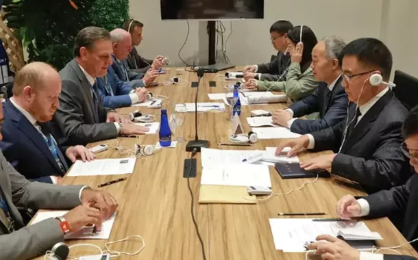 Em reunião bilateral, Brasil e China discutem sincronia na tecnologia agrícola no âmbito do G20, entre os ministros Carlos Fávaro e Ma Youxiang