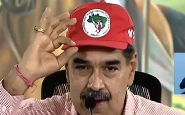 Nicolás Maduro usa boné do MST