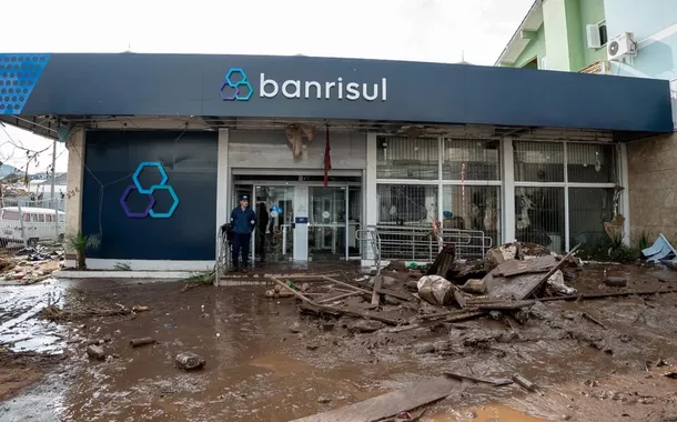 Agência do Banrisul no municípiosportingbet aplicativo androidMuçum destruída após as enchentes