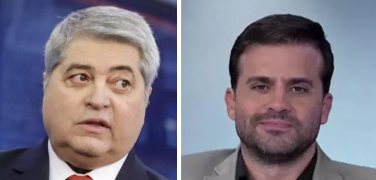 José Luiz Datena, do PSDB (à esq.), e Pablo Marçal (PRTB)