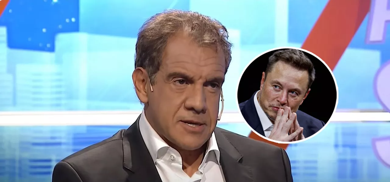 Daniel Hadad (mais destaque) e Elon Musk