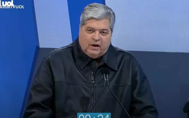 José Luiz Datena no debate RedeTV/UOL