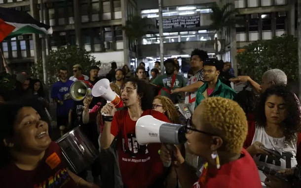 Protesto de estudantes na Uerj