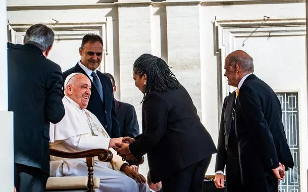 Papa Francisco e Margareth Menezes