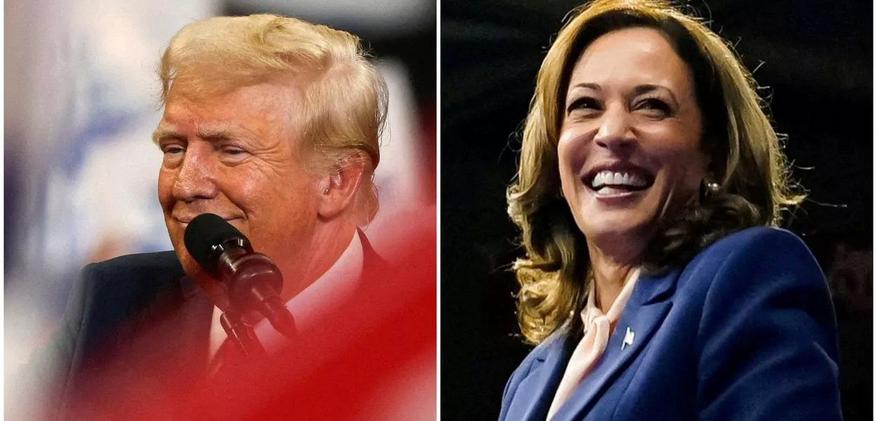 Donald Trump e Kamala Harris
3/8/2024 e 6/8/2024   