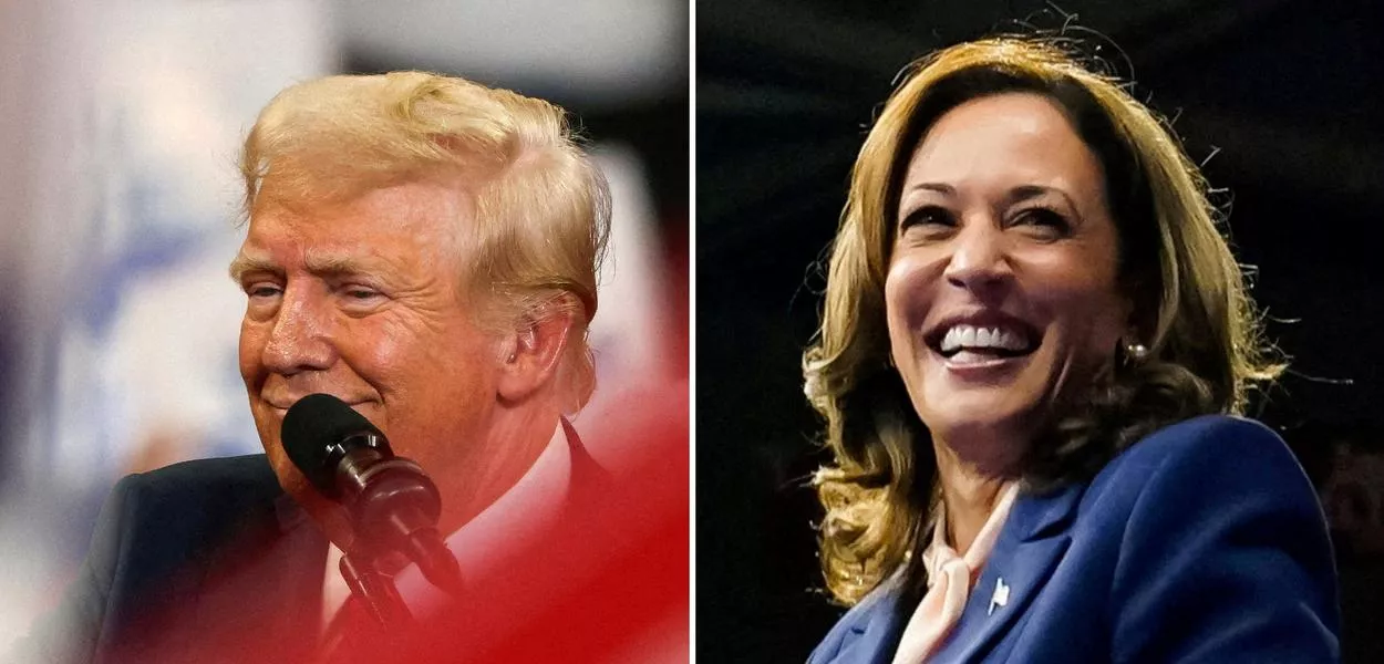 Donald Trump e Kamala Harris 
